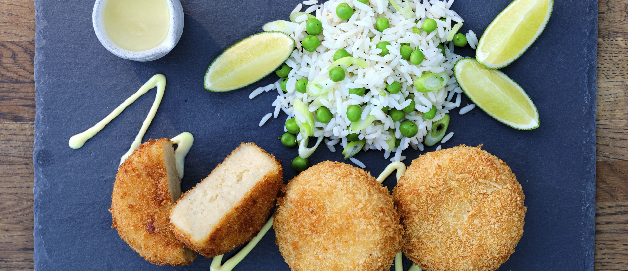 Croquettes de crabe et sauce hollandaise au Yuzu Mizkan